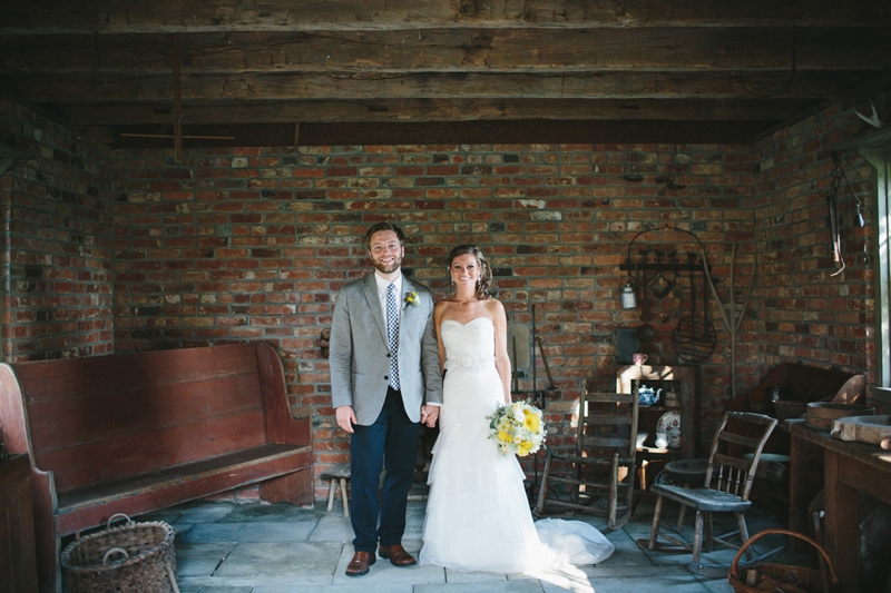 Yellow & Navy Rustic Ohio Wedding By BRAUNphotography via TheELD.com