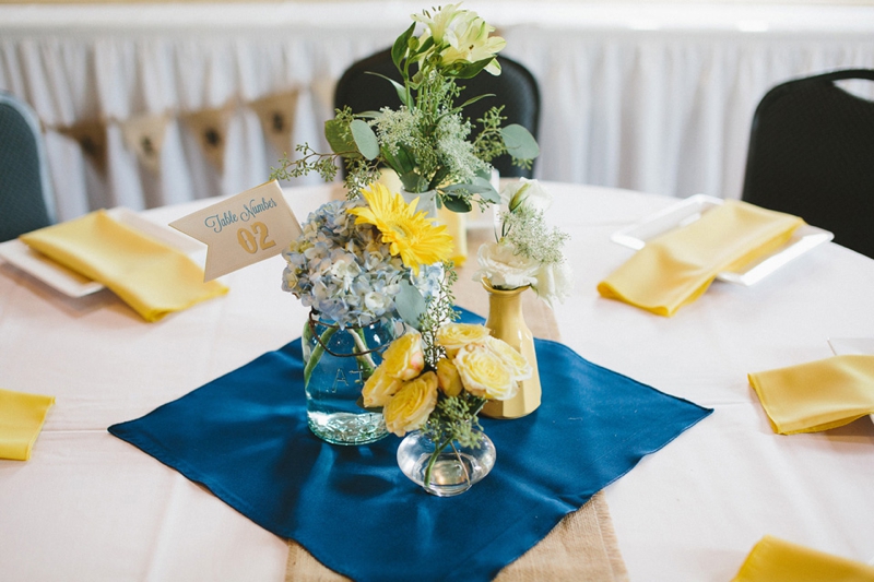 Yellow & Navy Rustic Ohio Wedding By BRAUNphotography via TheELD.com