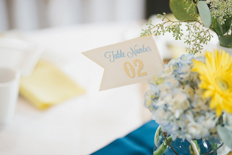 Yellow & Navy Rustic Ohio Wedding By BRAUNphotography via TheELD.com