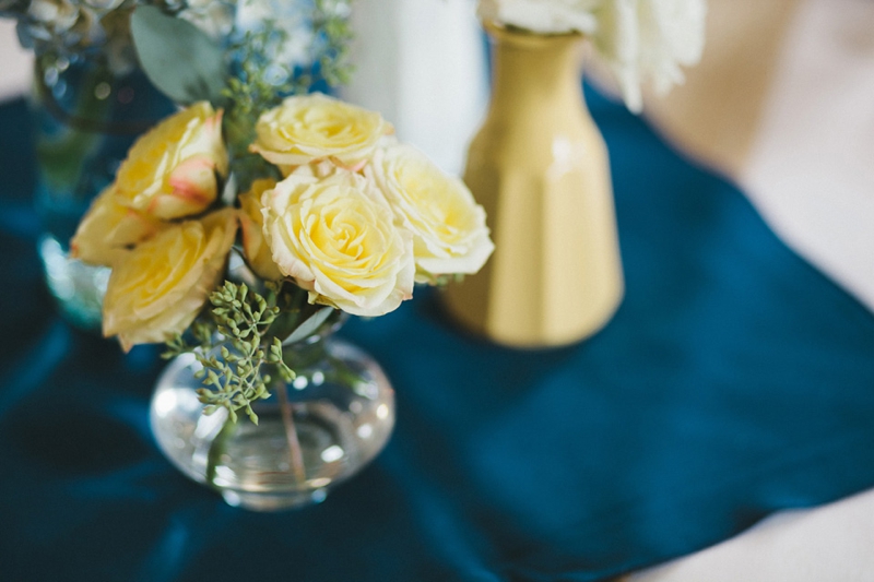 Yellow & Navy Rustic Ohio Wedding By BRAUNphotography via TheELD.com