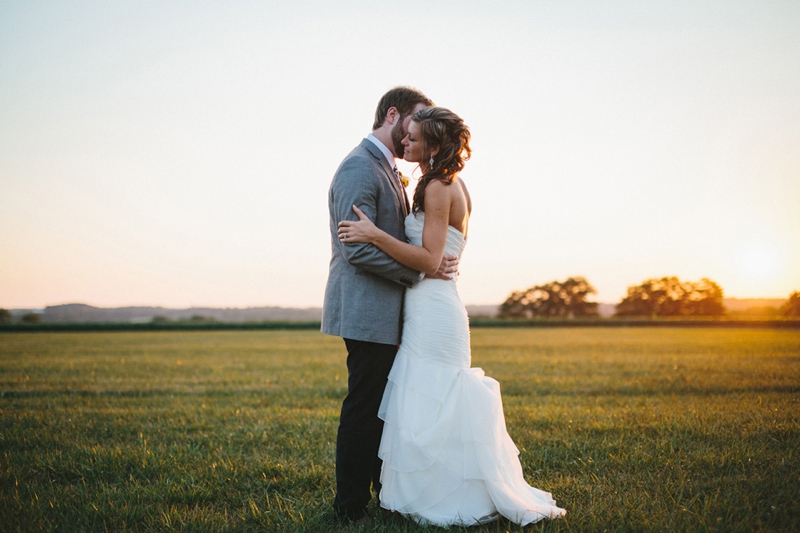 Yellow & Navy Rustic Ohio Wedding By BRAUNphotography via TheELD.com