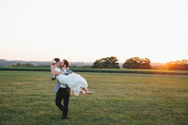 Yellow & Navy Rustic Ohio Wedding By BRAUNphotography via TheELD.com