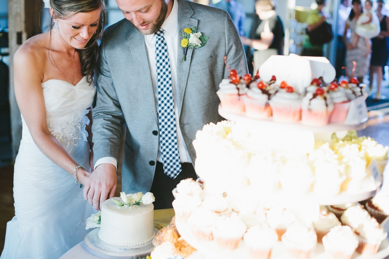 Yellow & Navy Rustic Ohio Wedding By BRAUNphotography via TheELD.com