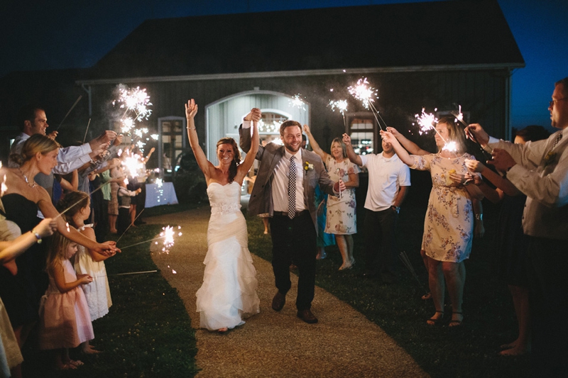 Yellow & Navy Rustic Ohio Wedding By BRAUNphotography via TheELD.com