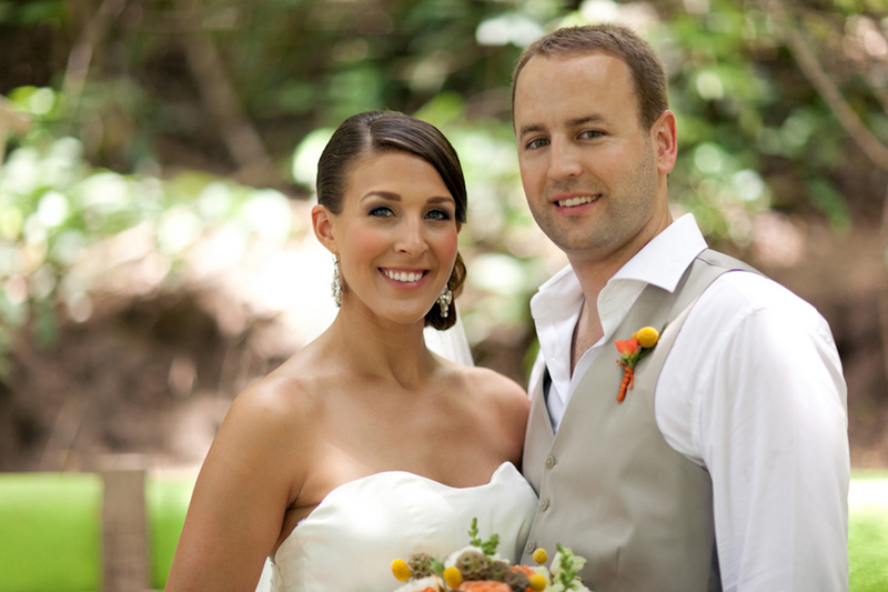 Yellow, Red, and Orange Mexico Destination Wedding via TheELD.com