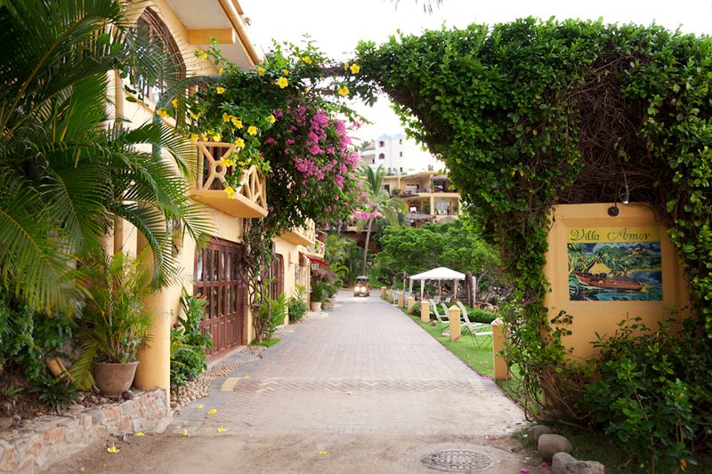 Yellow, Red, and Orange Mexico Destination Wedding via TheELD.com