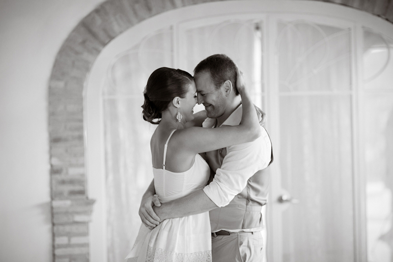 Yellow, Red, and Orange Mexico Destination Wedding via TheELD.com