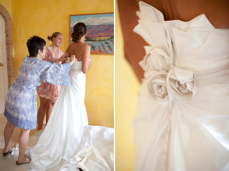 Yellow, Red, and Orange Mexico Destination Wedding via TheELD.com