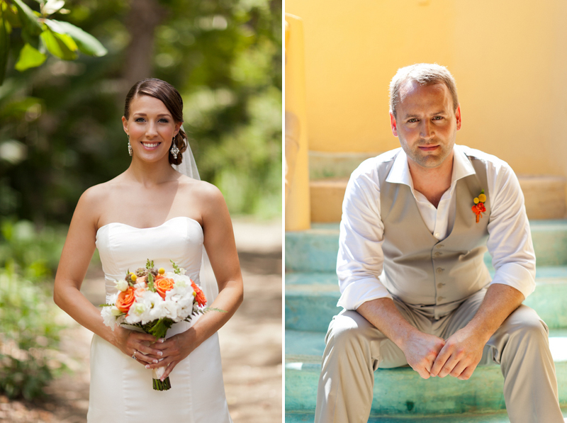 Yellow, Red, and Orange Mexico Destination Wedding via TheELD.com