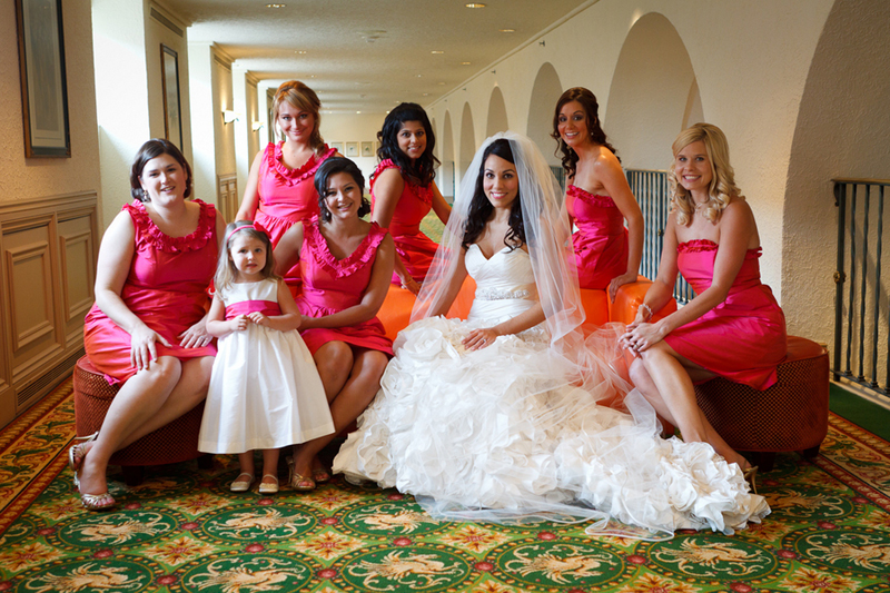 Classic Navy and Hot Pink Florida Wedding via TheELD.com