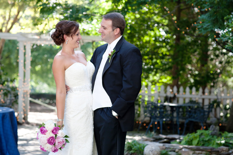 Hot Pink and Navy Georgia Wedding via TheELD.com