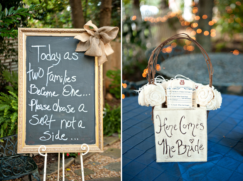 Hot Pink and Navy Georgia Wedding via TheELD.com