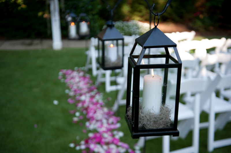 Hot Pink and Navy Georgia Wedding via TheELD.com