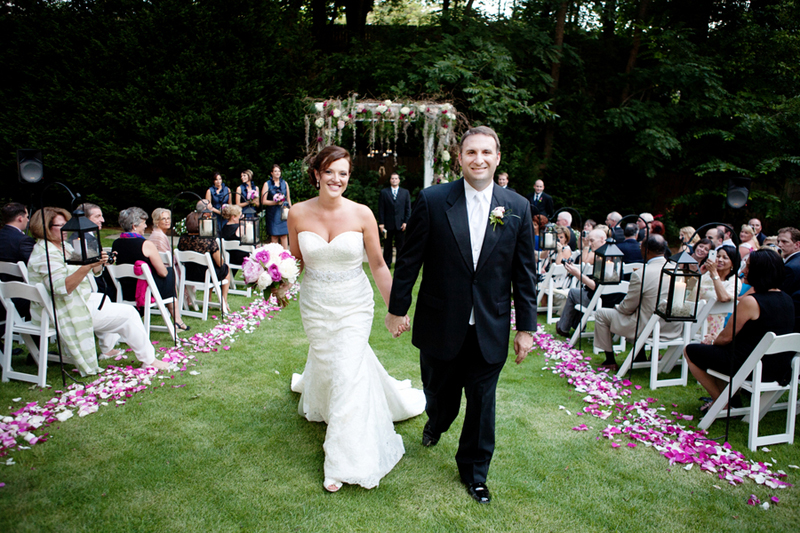 Hot Pink and Navy Georgia Wedding via TheELD.com