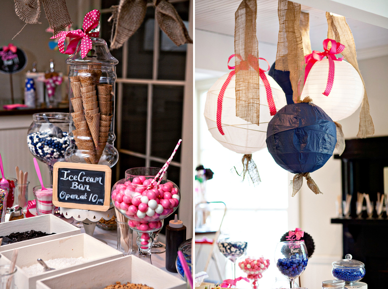 Hot Pink and Navy Georgia Wedding via TheELD.com