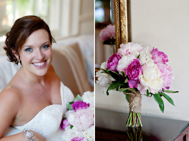 Hot Pink and Navy Georgia Wedding via TheELD.com