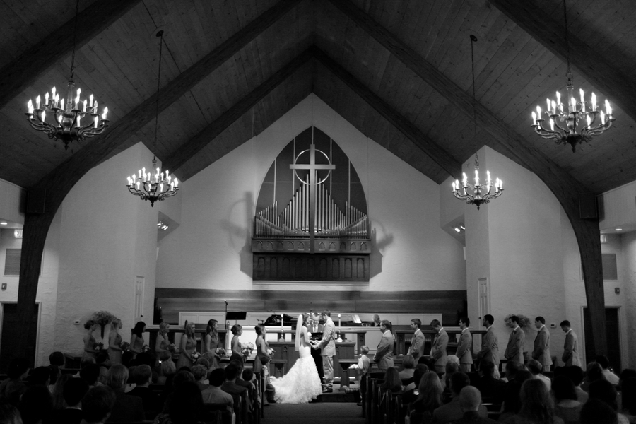 Red and Khaki St. Simons Island Wedding via TheELD.com