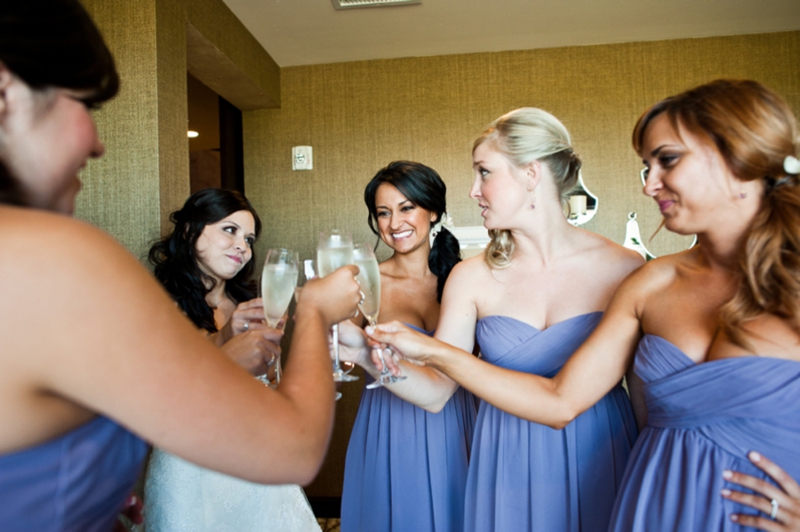 Elegant Purple & White California Vineyard Wedding via TheELD.com