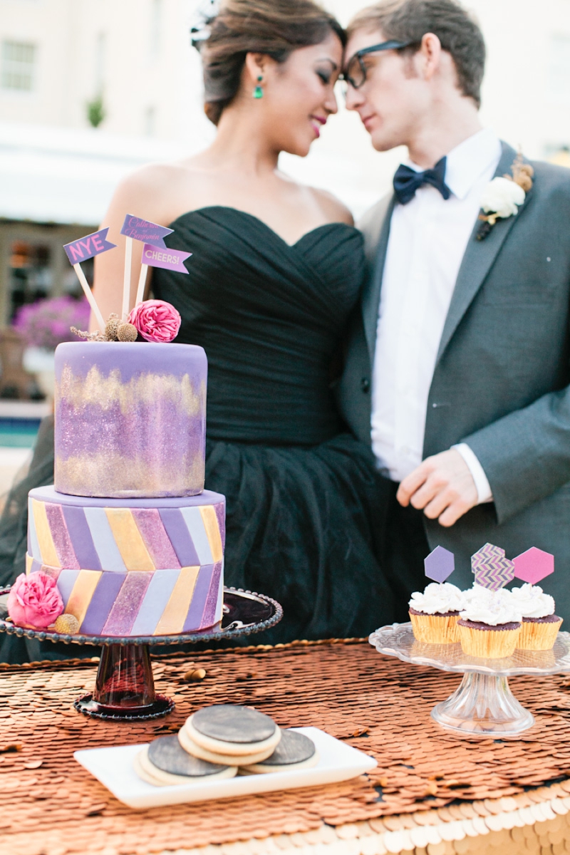 Colorful New Years Eve Wedding Inspiration via TheELD.com