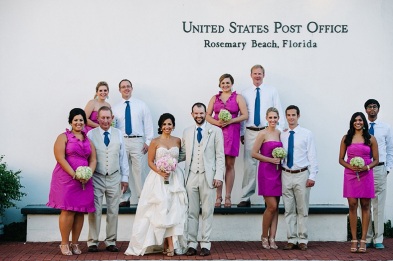 Colorful & Eclectic Rosemary Beach Wedding via TheELD.com