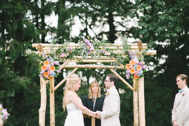 Fresh & Colorful Rustic Wedding via TheELD.com