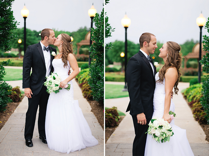 Romantic Gray, Green & White Oklahoma Wedding via TheELD.com
