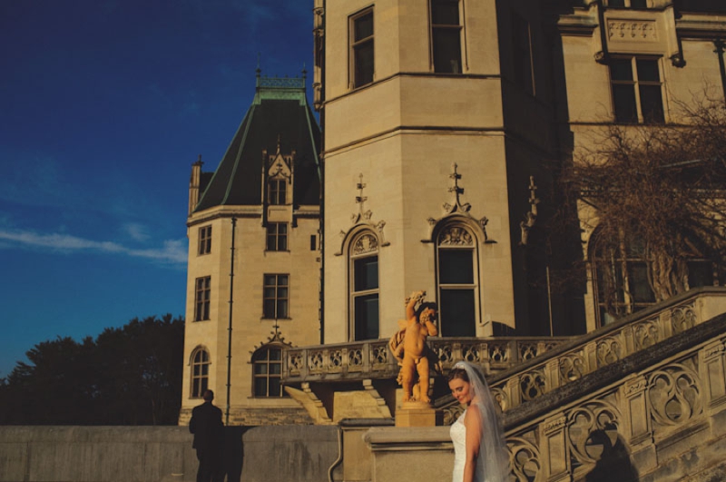 Elegant Silver and White Biltmore Estate Wedding via TheELD.com