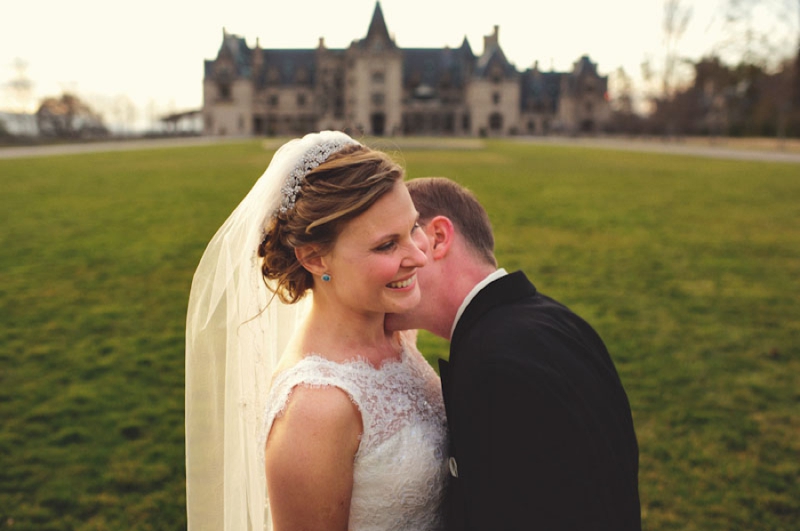 Elegant Silver and White Biltmore Estate Wedding via TheELD.com