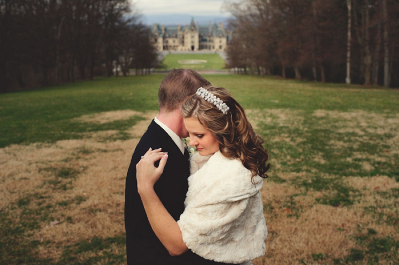 Elegant Silver and White Biltmore Estate Wedding via TheELD.com