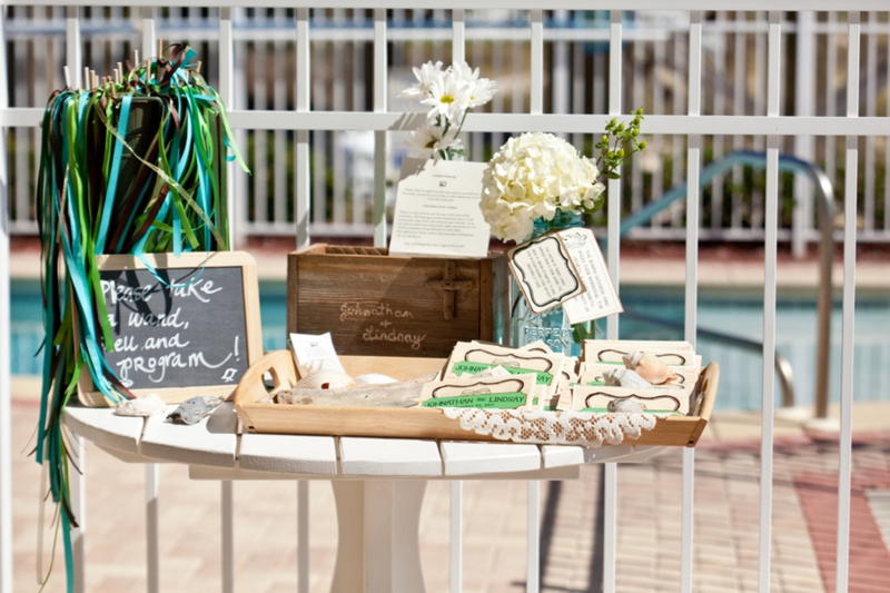 Eclectic Handmade St. George Island Wedding via TheELD.com