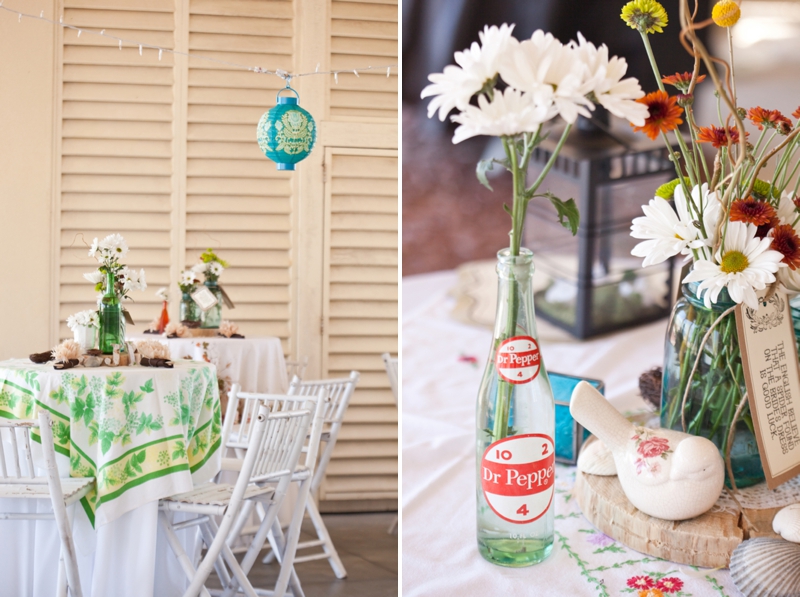 Eclectic Handmade St. George Island Wedding via TheELD.com