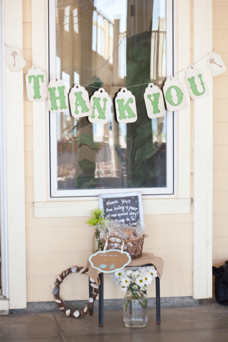 Eclectic Handmade St. George Island Wedding via TheELD.com