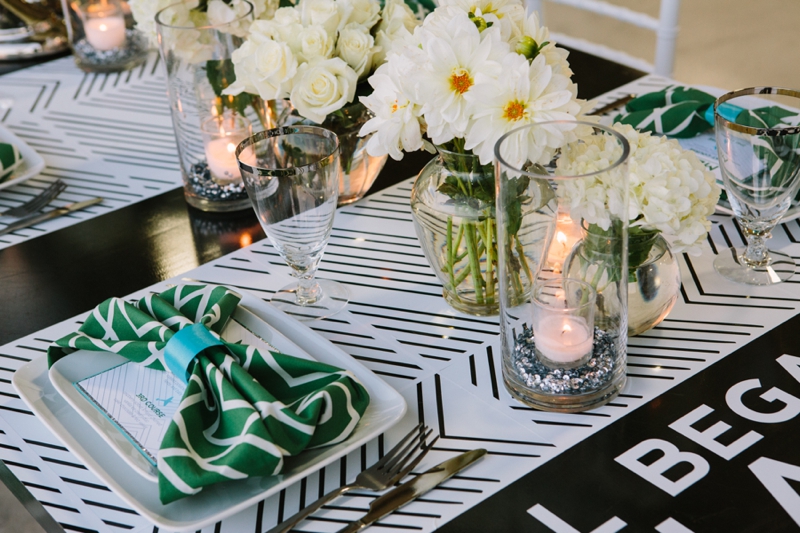 Emerald Green Aviation Inspired Wedding Inspiration via TheELD.com