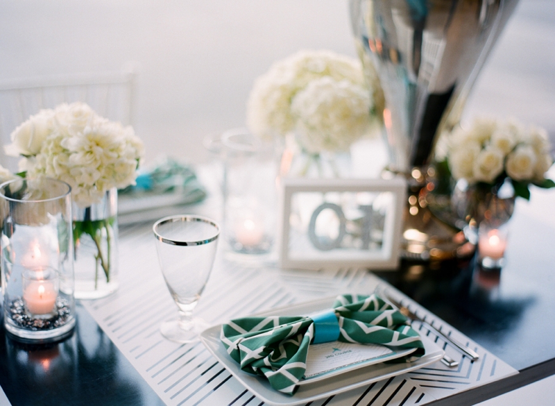 Emerald Green Aviation Inspired Wedding Inspiration via TheELD.com