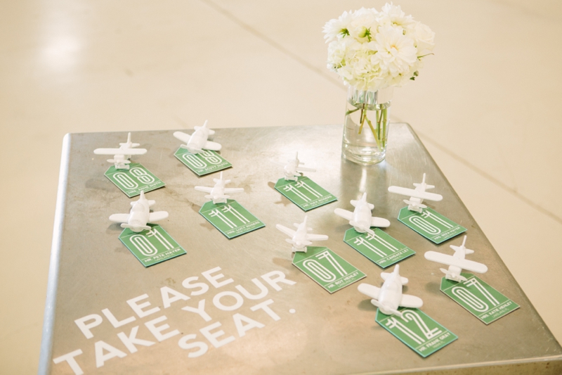 Emerald Green Aviation Inspired Wedding Inspiration via TheELD.com