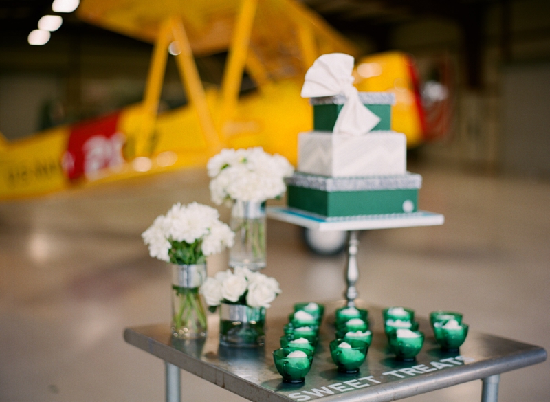 Emerald Green Aviation Inspired Wedding Inspiration via TheELD.com