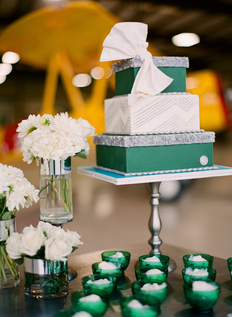 Emerald Green Aviation Inspired Wedding Inspiration via TheELD.com