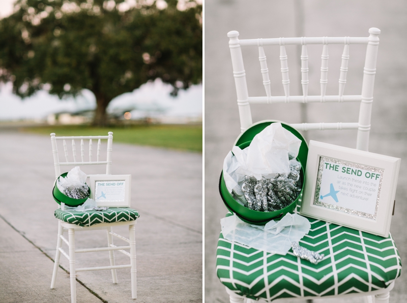 Emerald Green Aviation Inspired Wedding Inspiration via TheELD.com