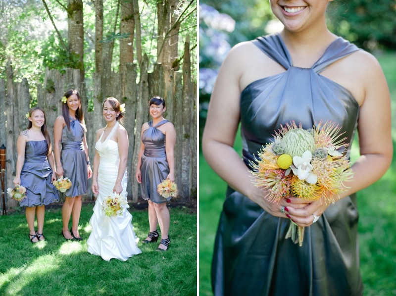 Handmade White, Gray & Yellow Wedding via TheELD.com