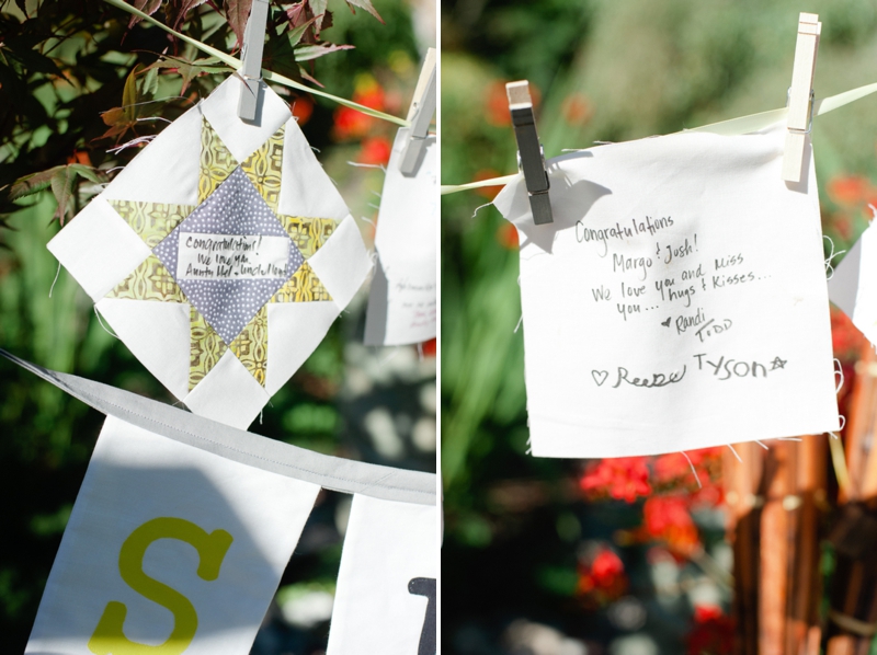 Handmade White, Gray & Yellow Wedding via TheELD.com