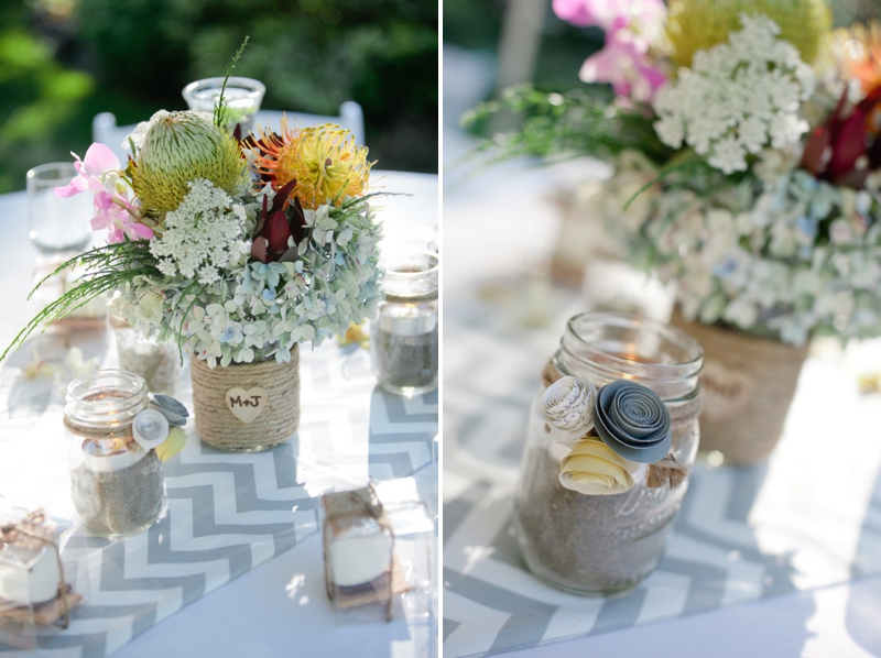 Handmade White, Gray & Yellow Wedding via TheELD.com