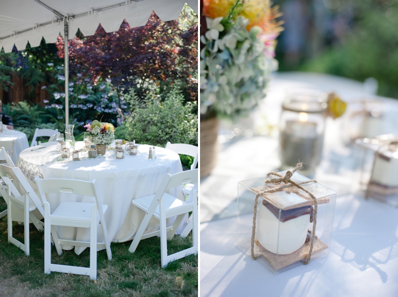 Handmade White, Gray & Yellow Wedding via TheELD.com