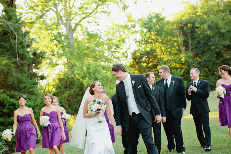 Rustic Purple Tennessee Barn Wedding via TheELD.com
