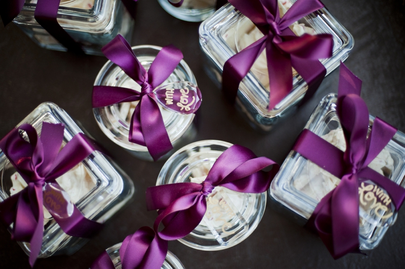 Modern Purple & Red Winter Wedding Inspiration via TheELD.com