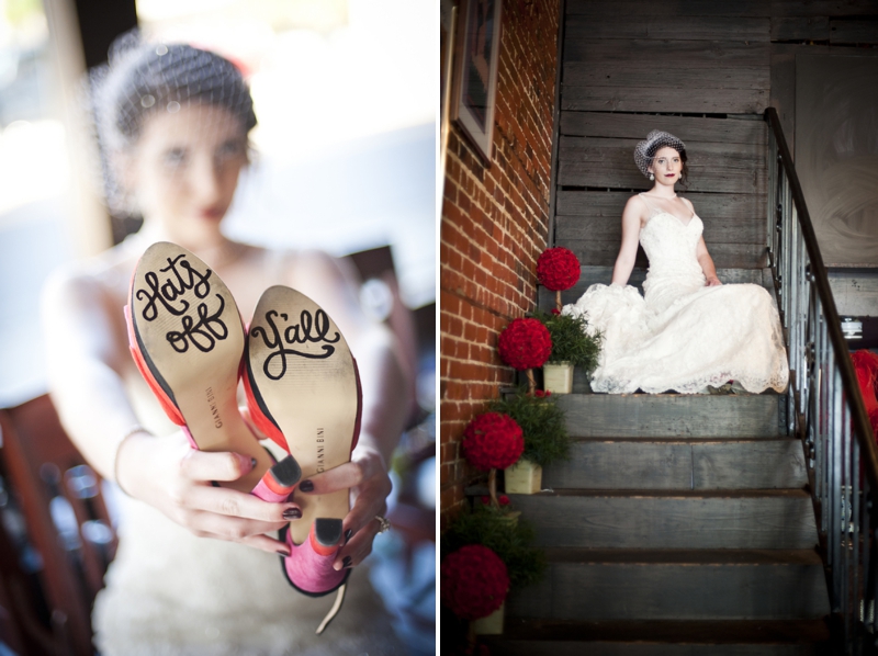 Modern Purple & Red Winter Wedding Inspiration via TheELD.com