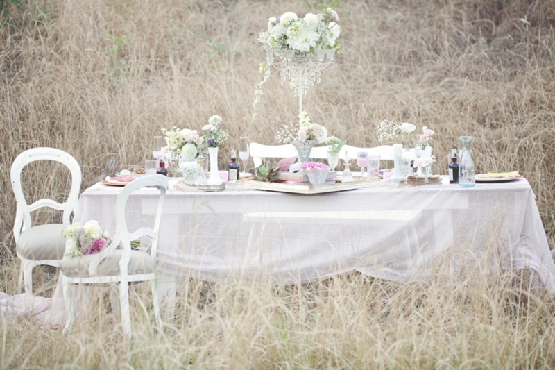 Pink Vintage Wedding Inspiration via TheELD.com