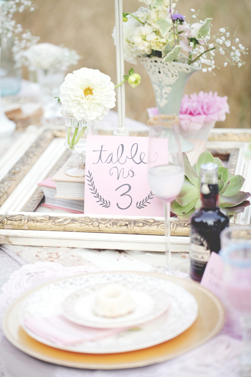 Pink Vintage Wedding Inspiration via TheELD.com