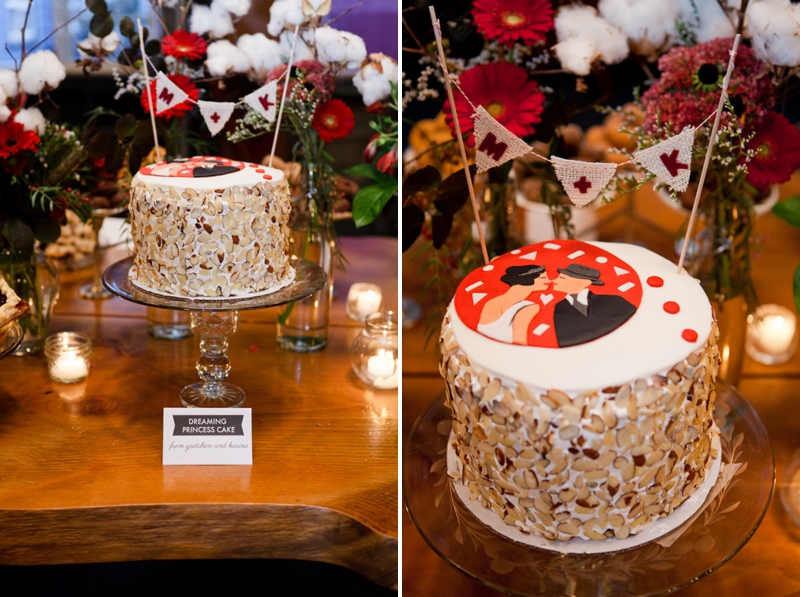 Red & White 1960s Inspired Seattle Wedding via TheELD.com