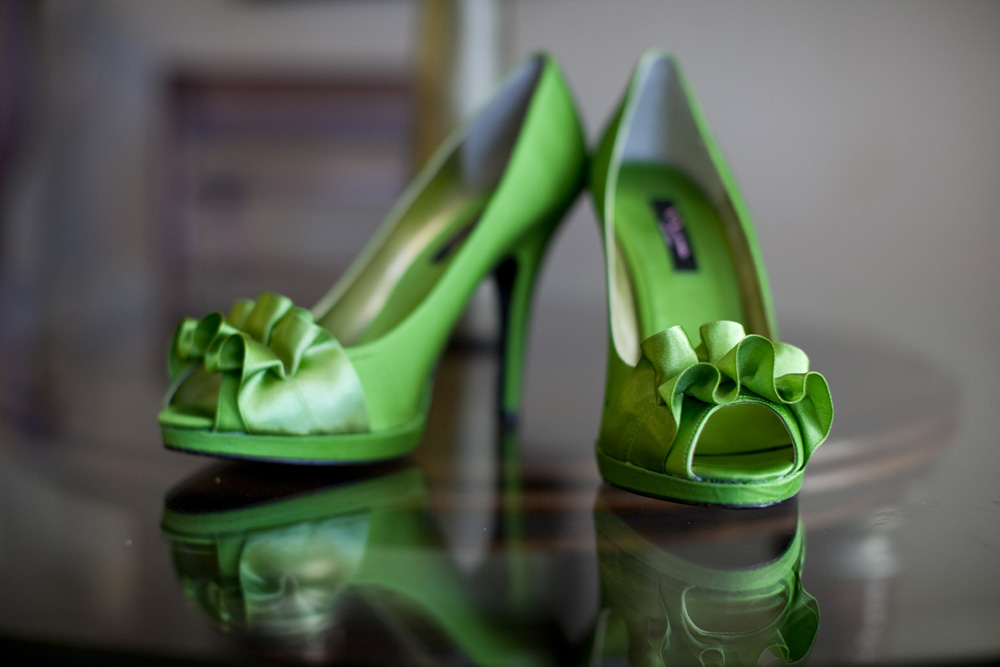 Purple and Green Modern Miami Wedding via TheELD.com