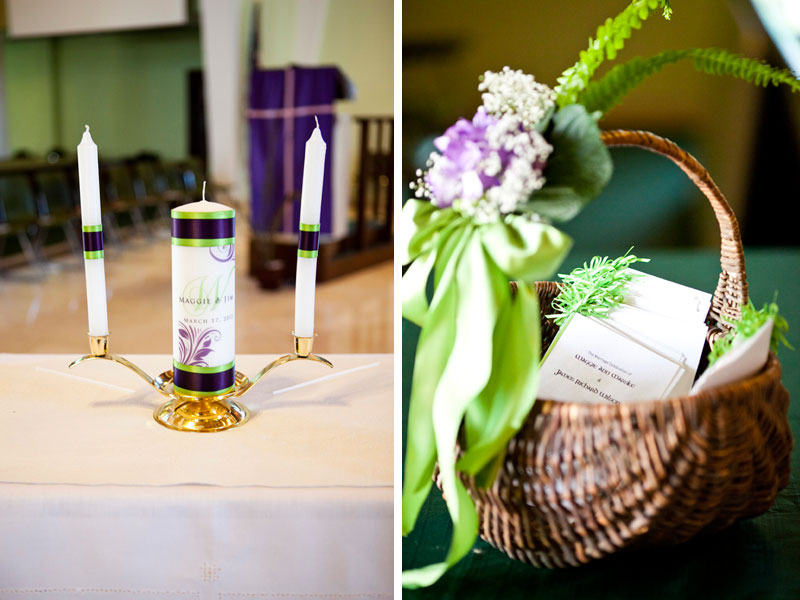 Purple and Green Modern Miami Wedding via TheELD.com